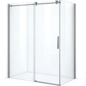 Crystal Allure Douchecabine | 160x90 cm Chroom Helder glas Schuifdeur Rechthoek