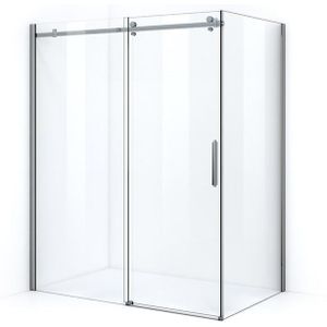 Crystal Allure Douchecabine | 160x90 cm Chroom Helder glas Schuifdeur Rechthoek