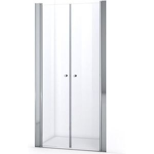 Zircon Comfort Douchedeur | 95 cm Chroom Helder glas Pendeldeur