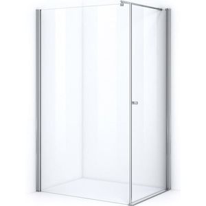 Zircon Essence Douchecabine | 120x80 cm Chroom Helder glas Draaideur Rechthoek