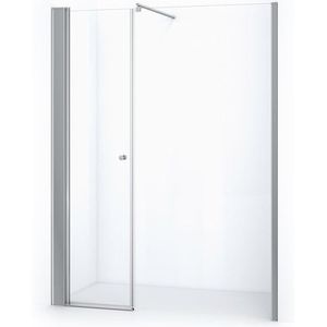 Zircon Comfort Douchedeur | 180 cm Chroom Helder glas Draaideur