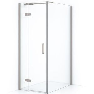 Diamond Douchecabine | 120x80 cm Rvs Helder glas Draaideur Rechthoek