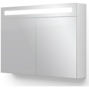 Spiegelkast met Verlichting Filo 90x62,5cm Hoogglans Wit