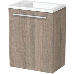 Modulo Pico Toiletmeubel met wastafel | 40 cm Eiken Vlak front Solid surface