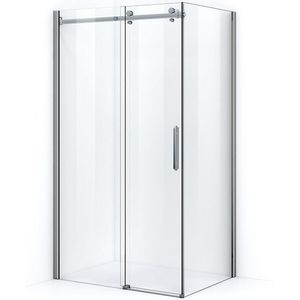 Crystal Allure Douchecabine | 110x90 cm Chroom Helder glas Schuifdeur Rechthoek