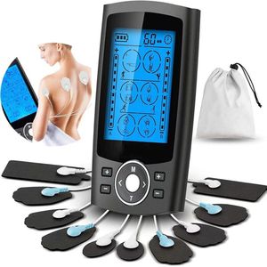 Spierstimulator EMS – Tens apparaat – Spierstimulator ��– Massage apparaat– Nekmassage apparaat – Nekmassage – Voetmassage apparaat – Voetmassage – Zwart