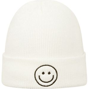 Muts - Smiley - Wit - One Size