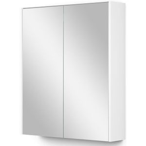 Spiegelkast Met Verlichting Modulo 60x70cm Mat Wit