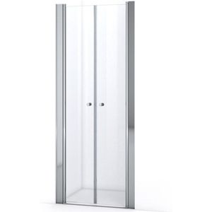 Zircon Comfort Douchedeur | 85 cm Chroom Helder glas Pendeldeur