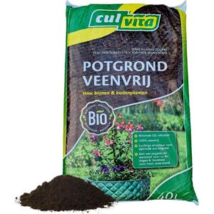 Culvita - Potgrond Veenvrij - 100% Veenvrij - Geschikt voor Binnen- en Buitenplanten
