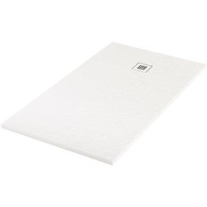 Douchebak - Mineraalmarmer - Mat Wit - 160x90 cm