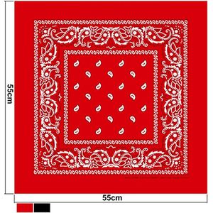 Lighted Lifestyle - Boerenzakdoek - Rood - 10 stuks - 55 x 55 cm - 100% Katoen