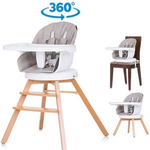 Kinderstoel Rotto mokka, 3in1 & 360 graden draaibaar