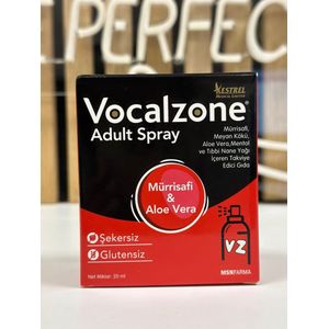Vocalzone Adult Spray- Keelspray- Bekend product- Stem herstellend- genezing stembanden
