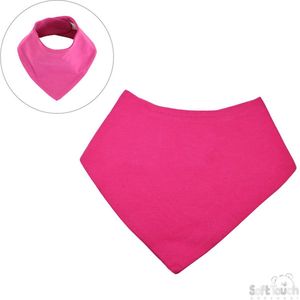 Soft Touch Bandana Slabber Meisjes 20 X 40 Cm Fuchsia BB504