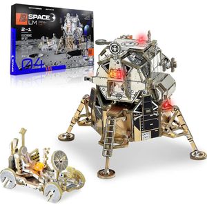 Geekclub - Nasa Collection - Apollo 11 & Moon Rover - excl. tools - Solderen - Electronica - Tech4kids