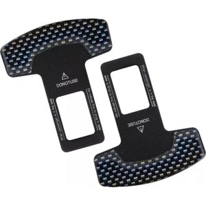 2 Stuks Auto Veiligheidsgordel Gesp Carbon look Gemonteerde Flesopeners Auto Accessoires Veiligheid riem Gespen