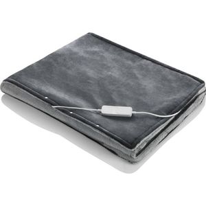 Warmte deken – Elektrische deken Grijs | Zacht Fleece deken – Bedieningspaneel – 3 standen – Automatische uitschakeling na 180 minuten | Plaid – Sprei – Warm slapen