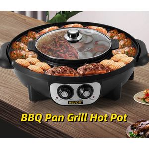 Vevor Koreaanse Bbq - Hotpot - Hotpot Electrisch - Korean Bbq - Koreaanse Grill - Koreaanse Grill En Hotpot Set - Korean Bbq Grill