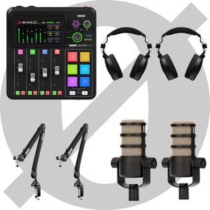 Rode Red RodeCaster Duo 2-Person Bundle