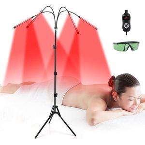 160W Infraroodlamp Voor Het Hele Lichaam Inc. Bril - Anti cellulitis - Infraroodtherapie - Rood Licht Therapie - Diepe Ontspanning - Pijnverlichting - Spieren en Gewrichten