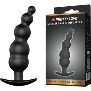 Pretty Love - But Plug - Anale Stimulatie - Anal Bubble Plug Black Silicone