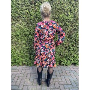 Hill Fashion - Jurk - Giulia - Multi Color - Maat L/XL