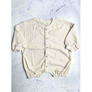 Omer en Odille - boxpakje - lange mouwen - wafelstof - crème - 18-24 maanden