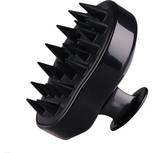 Scalp massager - Siliconen haarborstel - Scalp brush - Massage borstel - Hoofdhuid massage borstels - Head massager - Shampoo borstel - Zwart