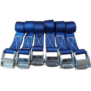 BCF-Products - Spanbanden - 0.55 meter - 25 mm - 6 stuks - Sjorbanden