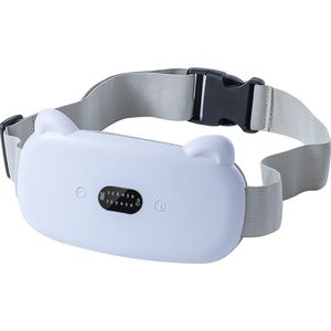 Menstruatie Warmteband Wit - Menstruatieband - Massagekussen - Effectieve Pijnverlichting - Trilfunctie - Verschillende Warmtestanden - Massagekussen - Warmtekussen - Oplaadbaar - Draadloos