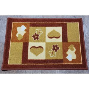 FOTAPIJT - Badmat - Bedrukte deurmat - Binnen - Termo Antislip - 40x60 cm - 5 mm - Wasbaar - Polyamide