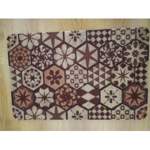 FOTAPIJT - Badmat - Bedrukte deurmat - Binnen - Termo Antislip - 40x60 cm - 5 mm - Wasbaar - Polyamide