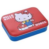 Hello Kitty Kinderpleisters met Licentie -2 stuks- Metalen Doos - 24 Pleisters - Mooie Design Pleister bewaardoos voor Kinderen - Plakpleister met Design - Geschikt voor Rugzak - Handtas