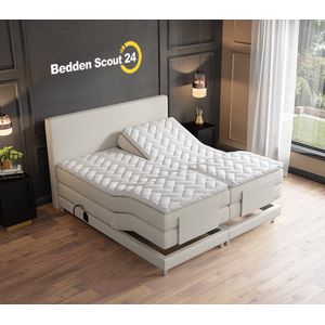 Elektrische Boxspring Nika Beige 180x200 Compleet Gratis Levering