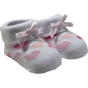 La Petite Couronne Babysokken Hearts Newborn Wit Zonder Giftbox