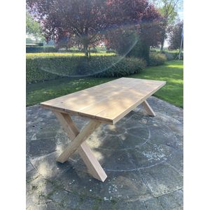 M2-meubels douglas tuintafel / eettafel 300cm douglas X-onderstel