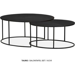 Maxfurn - Set ovale salontafel | kleur: Noir