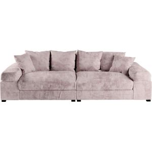 Big Sofa Bankstel zitbank - Fatguy Pink Roze Corduroy Ribstof - Brede sofa - bigsofa zetel - Hoekbanken en hoeksalon bij zetelsenbedden