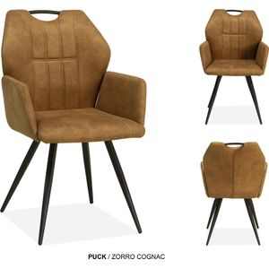 MX Sofa Eetkamer stoel Puck | kleur: Cognac