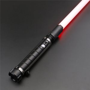 Raddsaber Star Wars Lightsaber NEOPIXEL ""T-Shield"" - Zwart - Stalen Lichtzwaard - 11 (RGB) Kleuren 50 Watt licht - 16 Geluid en 20 licht effecten - Flash on clash - Zwaai geluid
