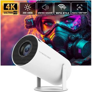 Go-shipping Ultieme Draagbare WiFi 6 Mini Beamer 4K/200 ANSI Projector Streamen - HY300 - BT 5.0 - Android - Home Cinema - Projector - Mini Projector