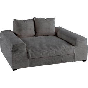 Zitbank Big sofa Fatguy Small Corduroy Rib Donkergrijs bigsofa zetel - Hoekbanken en hoeksalon bij zetelsenbedden