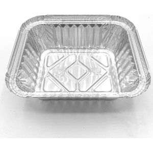 450 l | 450 cc | Aluminium Bakjes Wegwerp met deksel 200 stuks! | Aluminium bakjes wegwerp | Prep meal | Aluminium Schaal | Horeca | Restaurant | Barbecue | Kapsalon | Aluminium wegwerp bakjes | Aluminium bakjes