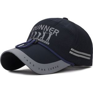 Golfpet Runner – Take the Curve – Baseball Cap - Blauw - Onesize - Golfers / Vissers