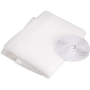 Horrengaas Raam - 2 stuks - 150x130 cm - Wit - Horgaas Vliegengaas Muggengaas - Gaas