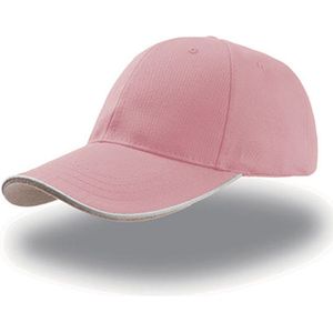 Atlantis 'Zoom Piping Sandwich Cap' Roze/Wit/Grijs