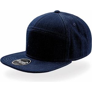 Atlantis 'Deck - 7 Panel Shape Cap' Denim Grijs