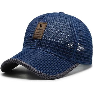 Baseball Cap Mesh – Ediko – Blauw met grijze rand – Unisex Pet – Ultra licht – Onesize