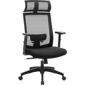 Rootz Bureaustoel - Bureaustoel - Ergonomisch - 360° draaibare stoel - Lendensteun - Hoofdsteun - Verstelbaar - Kantelbaar - Zwart